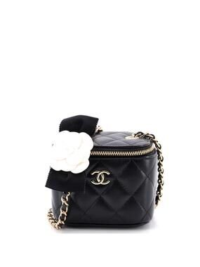 Chanel Camellia Bow Vanity Case With #259705C35B